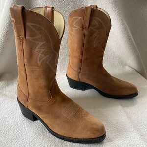 Vintage Durango Western Boots Men 9 EE Tan Leather TR 764 Cowboy Nubuck Y2k 90s